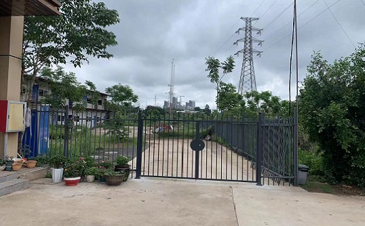 八閩茶坊廠區鐵藝圍欄門
