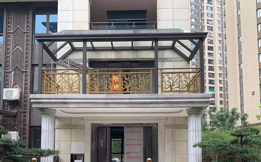贛州海亮天城客戶別墅陽臺(tái)護(hù)欄案例